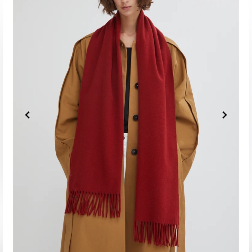 Acne Studios red wool scarf